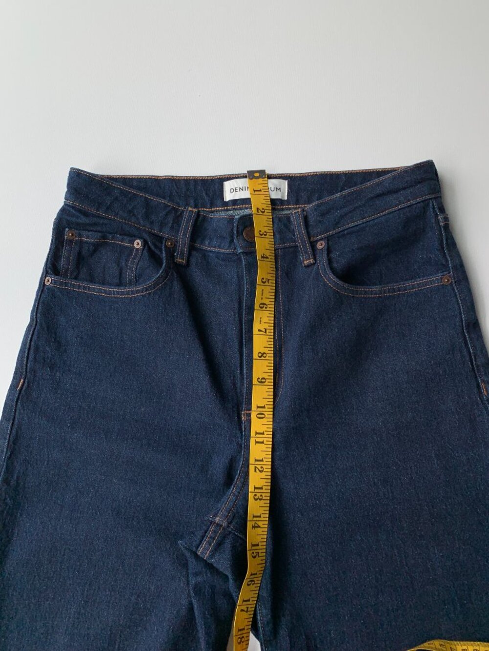 DENIM FORUM HIGH RISE WIDE LEG JEAN WOMEN'S SIZE 29 INDIGO BLUE - Picture 4 of 12